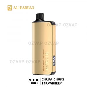 ALIBARBAR INGOT 9000 Puffs Chupa Chups Strawberry