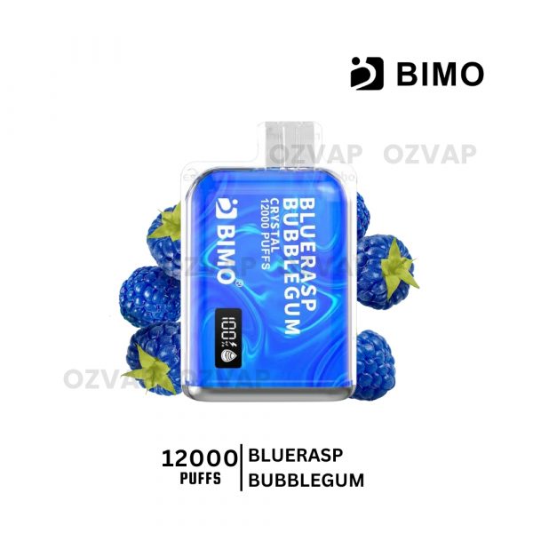 BIMO Crystal 12000 Puffs Bluerasp Bubblegum