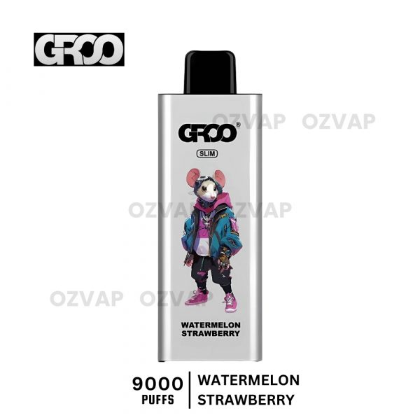 GROO Slim 9000 Puffs Watermelon Strawberry