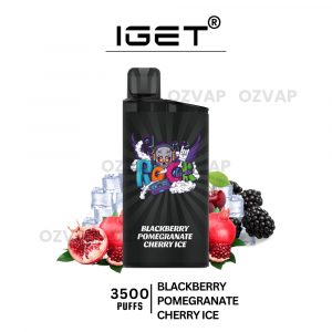 IGET Bar 3500 Puffs Blackberry Pomegranate Cherry Ice