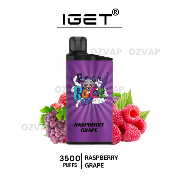 IGET Bar 3500 Puffs Raspberry Grape