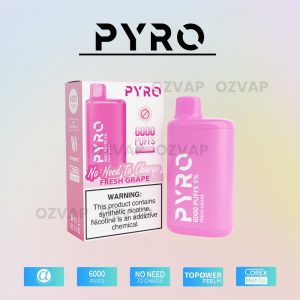 PYRO Vape 6000 Puffs 5% Fresh Grape