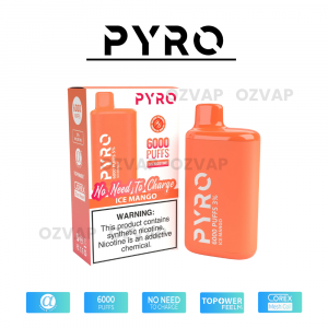 PYRO Vape 6000 Puffs 5% Ice Mango