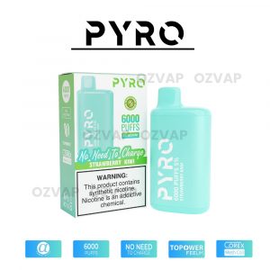 PYRO Vape 6000 Puffs 5% Strawberry Kiwi