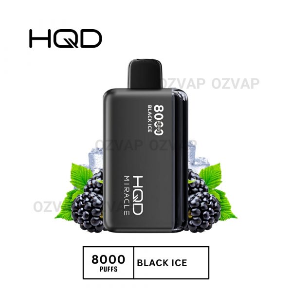 HQD Miracle 8000 Puffs Black Ice